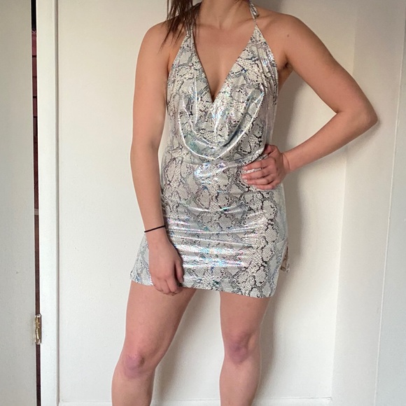 fashion nova snakeskin dress